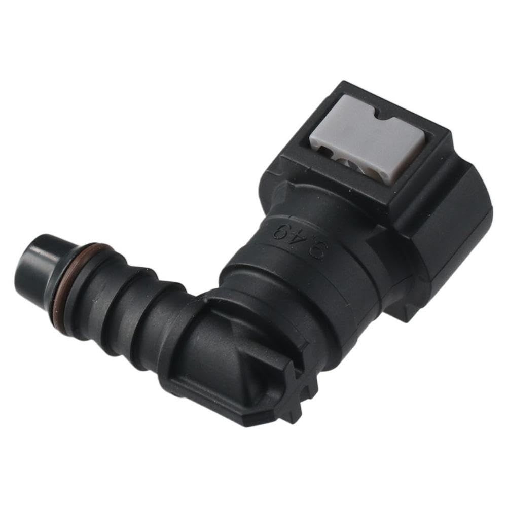 2PCS Black Female to Barb 90 Degree Fuel Line Quick Connector, Elbow Straight Fuel Line Hose Quick Release Connect โ image 5