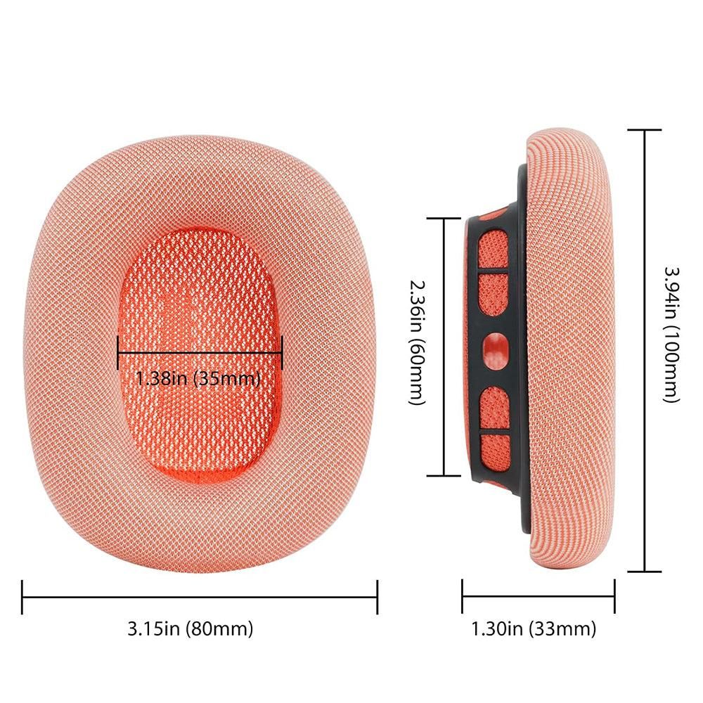Pair of Replacement Ear Pads for Apple AirPods Max 2nd Generation Headphone Ear Cushions Orange โ image 3