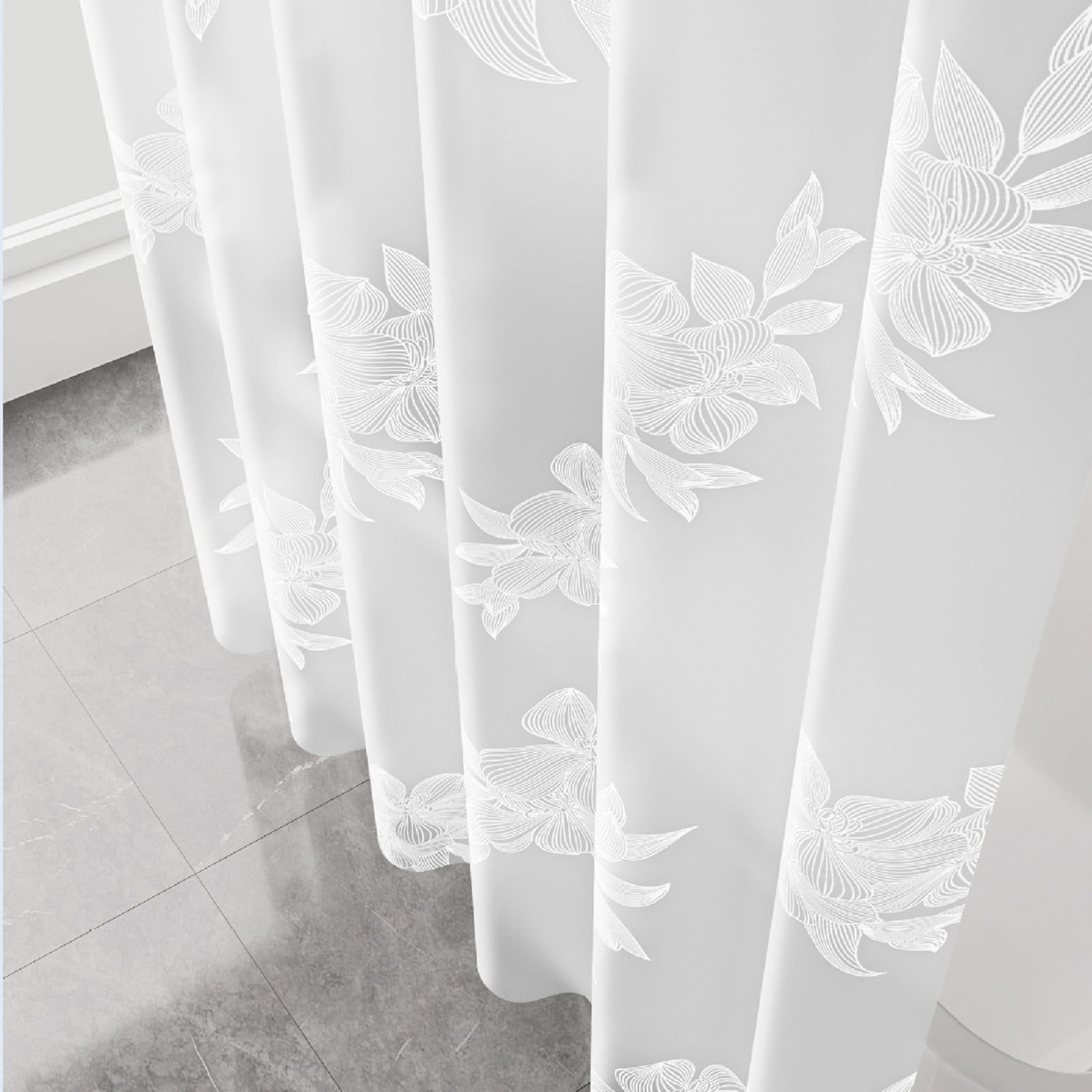 Shower Curtain, 31.5×71 Inch Shower Curtain Liner, Waterproof Plastic Shower Liner, Cute Lightweight Shower Curtain for Bathroom 40.2×70.9 in A — image 5