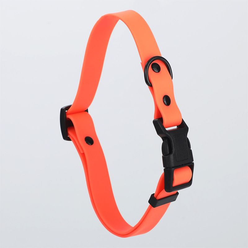 Dog Collar Roommate PVC Adjustable S M L Orange M size - recommended for dogs under 8-15kg