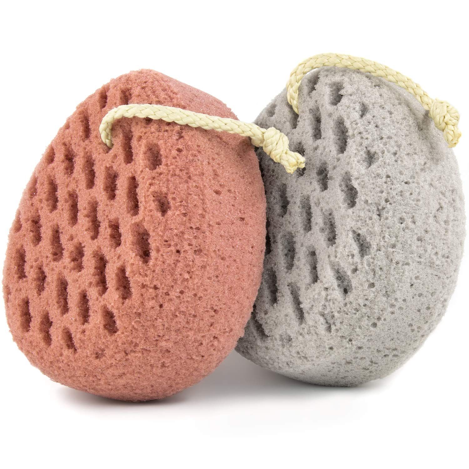 Bath Sponge, Sponge Loofah Body Scrubber, Shower Pouf Cleaning Loofahs Sponge, Shower Use Sponge (2 pes)