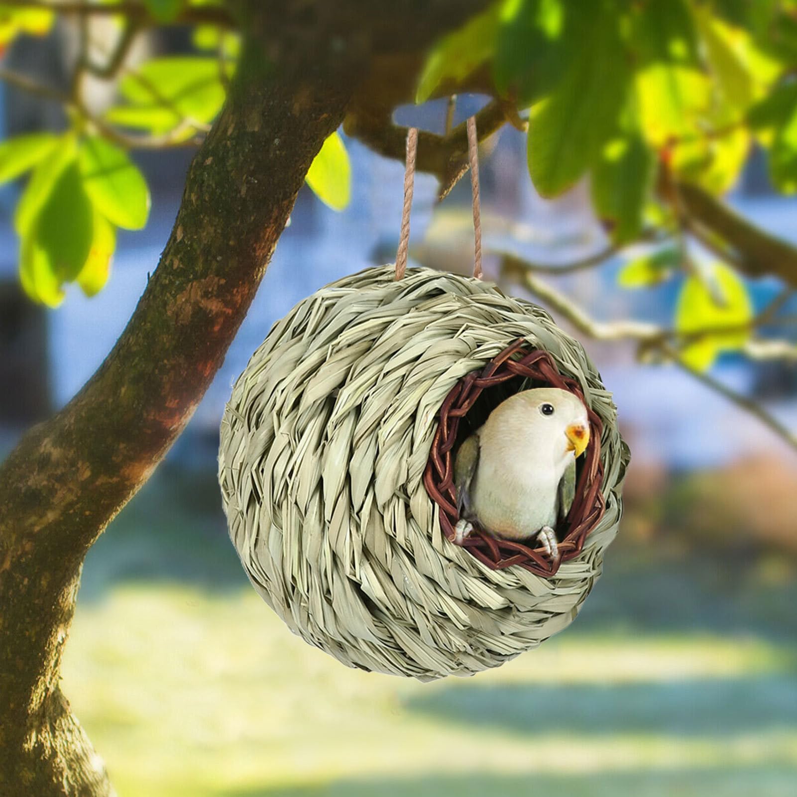 Birdhouse - Bird nest - Hand-woven - Birdhouse decoration - Garden decoration - Living room decoration - Bedroom decoration - Christmas decoration - Outdoor — image 3