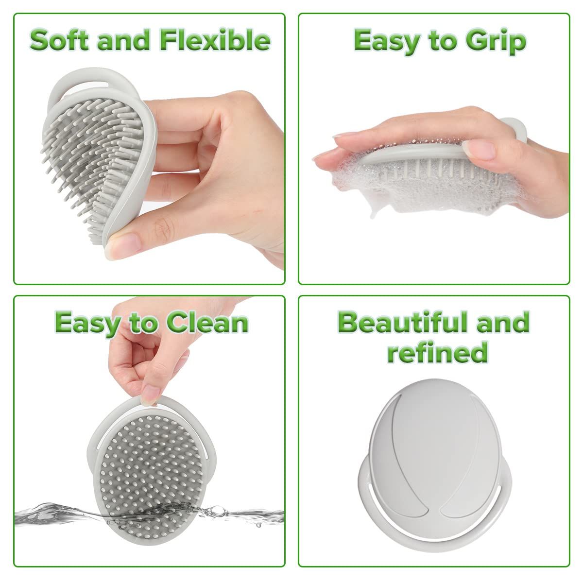 Soft Comb| Hair Scalp Massager, Toddlers Suitable for both children and adults,Ideal Shower Gifts for Mum - 1pk — image 4