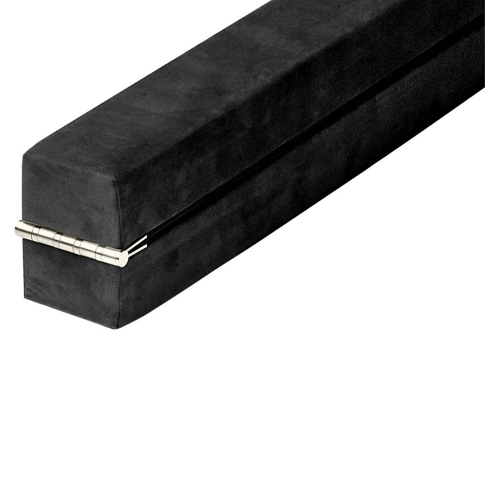 2.2m Gymnastics Folding Balance Beam Black Synthetic Suede โ image 4