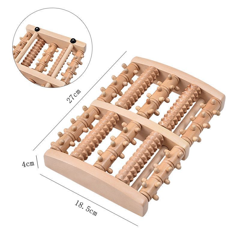 Five-Row Triple Gear Foot Roller Massager