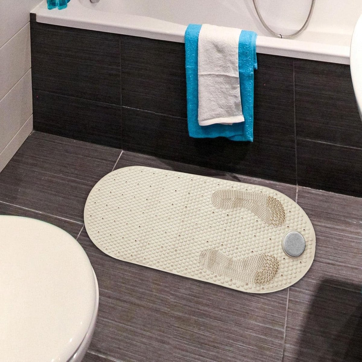 Non-Slip Shower Mat - Bath Mat with Suction Cups and Massage - Anti-Slip Shower Cabin Mat - 80 × 40cm - Mat for the Bath - Mat for the Bathroom - Includes — image 4