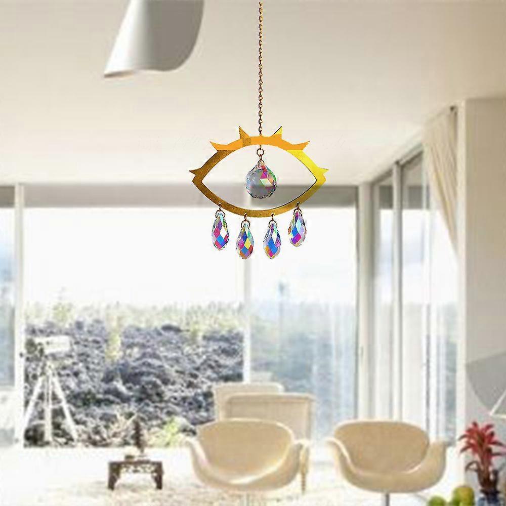 Evil Eye Suncatcher Crystal Light Catcher window curtain home decoration crystal tracery — image 4