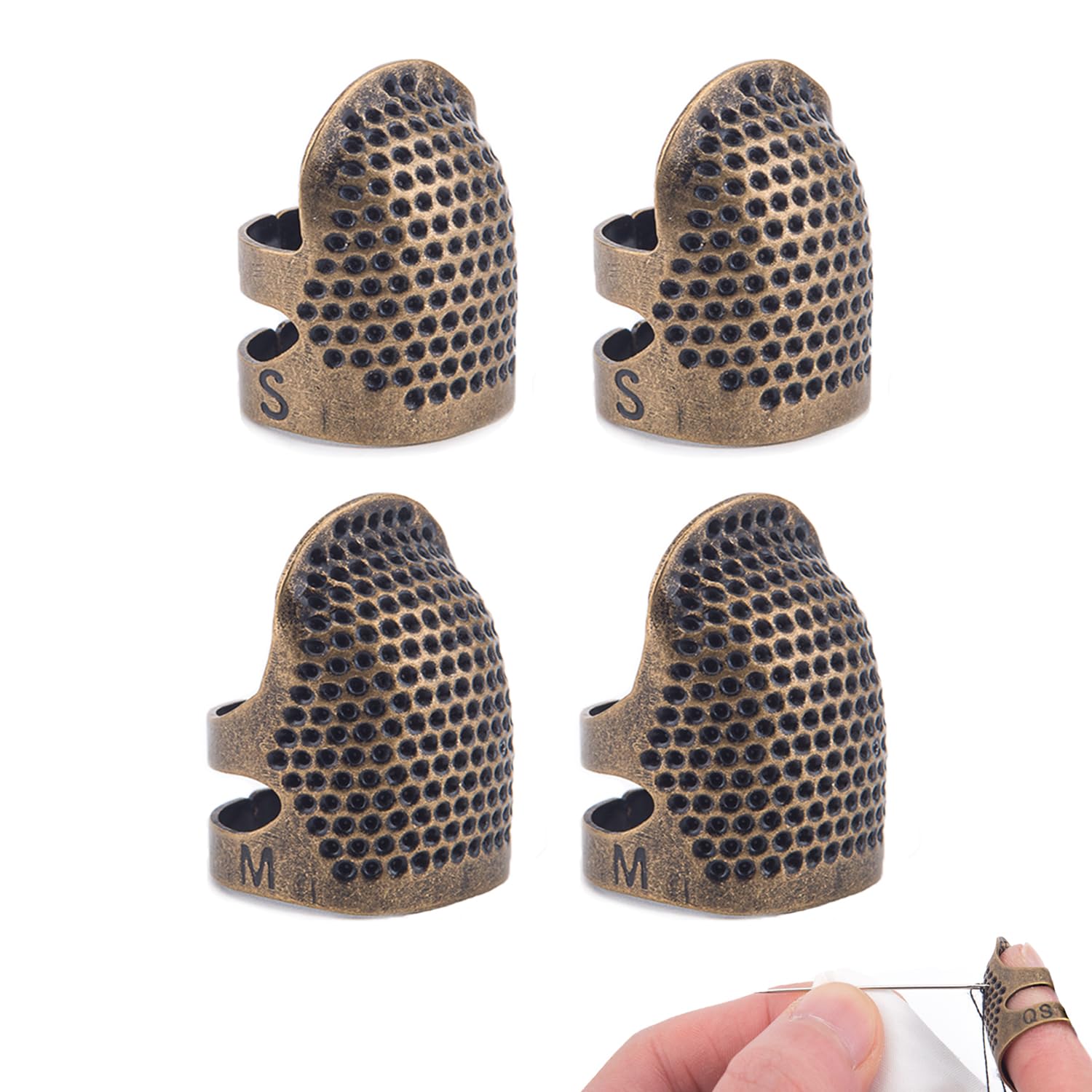 Thimbles for Hand Sewing Thimble Finger Protectors for Sewing Accessories and Tools Thimbles for Hand Quilting Knitting Hand Embroidery Sewing Finger Protector