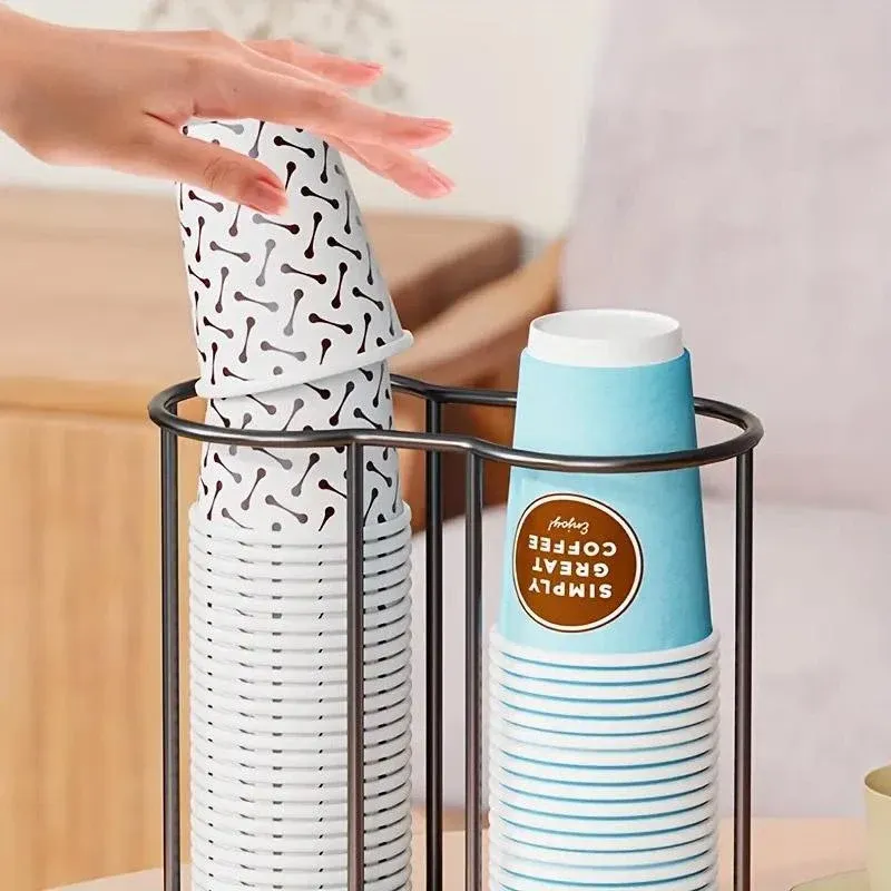 Desktop Water Cup Holder Paper Cup Pickup Stand Storage Organizer for Cups โ image 4