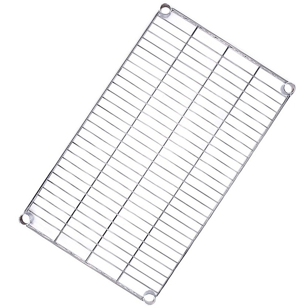 Modular Wire Storage 35x35cm Steel Shelving Chrome With Fixed Legs For Garage Warehouse Or Kitchen Organisation — image 4