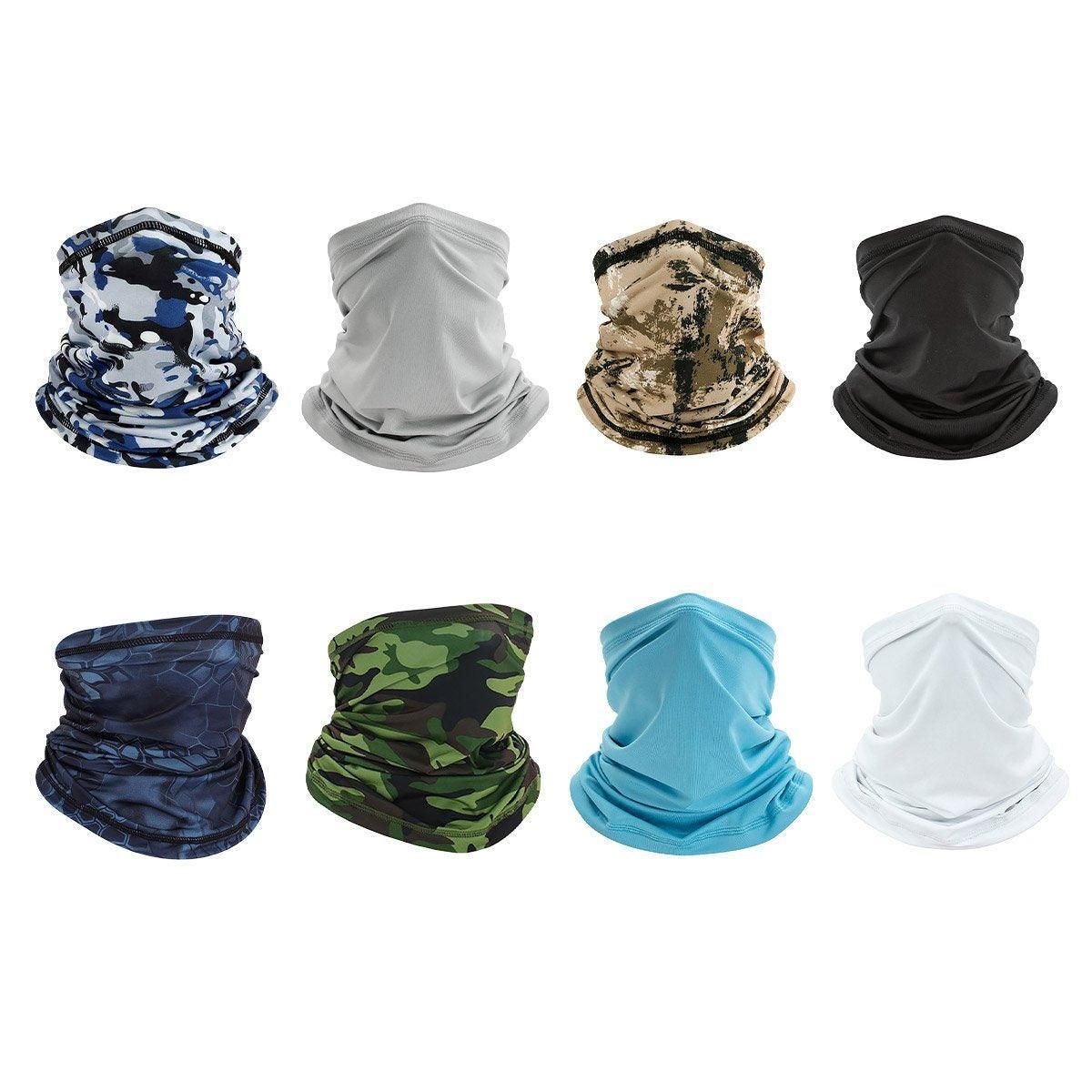 Sunblock Ice Silk Breathable Bandana Bib Face Scarf Fishing Biker Sport Headgear - Blue โ image 3