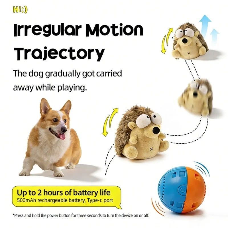 Interactive Rechargeable Electric Plush Dog Toys with Vibration and Sound – Self-Playing Wiggling Puppy Companion for Solo Entertainment and — image 6