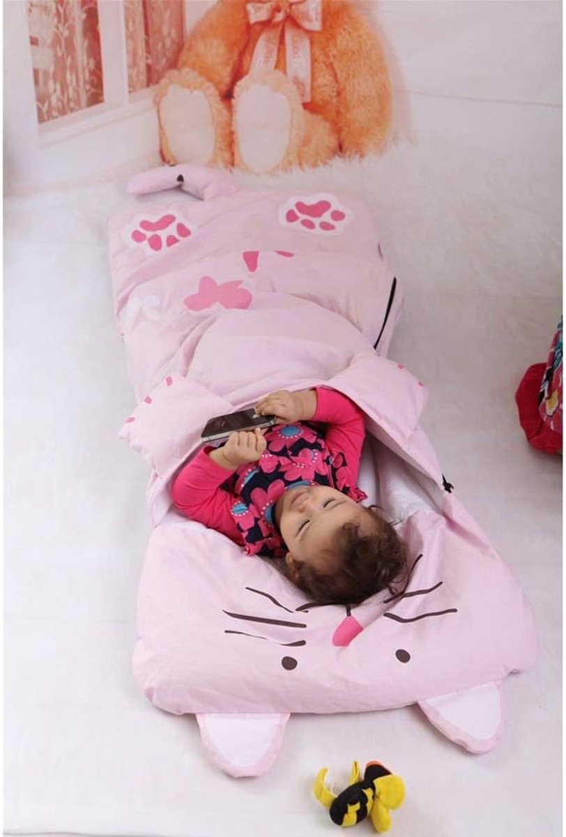 Children's Sleeping Bag 160x60cm – Cartoons, soft warm, blue — image 2