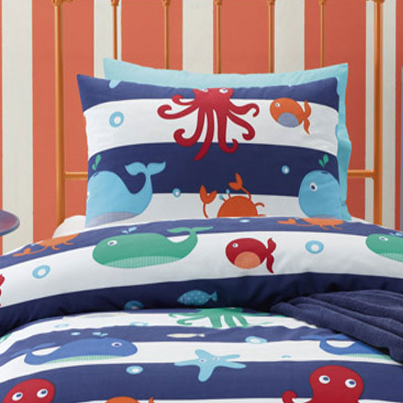 Jiggle & Giggle Sea Creature Quilt Cover Set Double — image 2