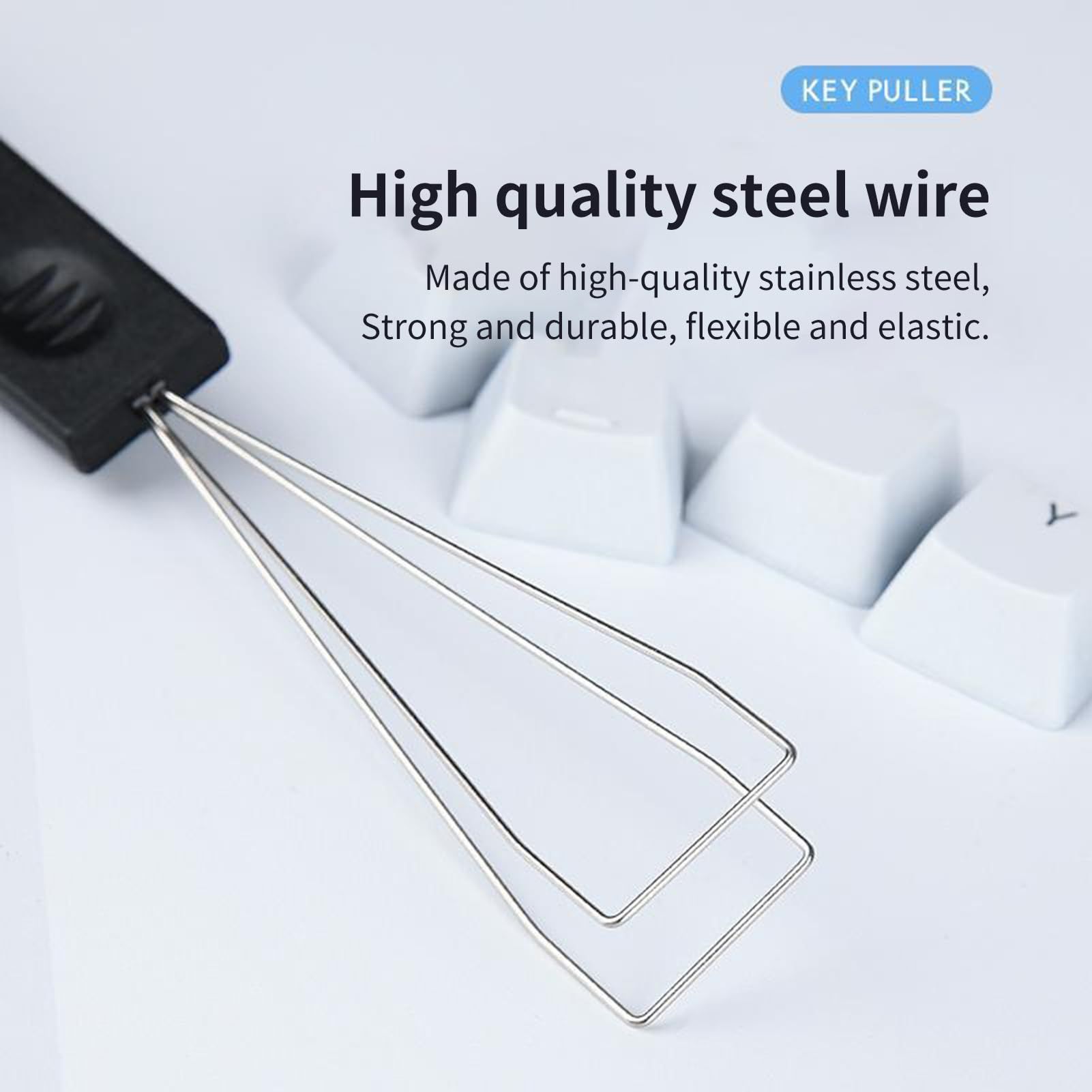 Metal universal computer keyboard cover remover, mechanical keyboard cover removal and cleaning tool, keycap extractor — image 5