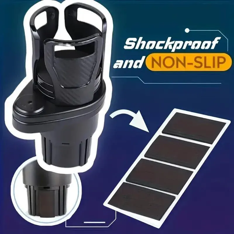 Rotatable Car Cup Holder Multifunctional Drink Holder Adjustable for Vehicle Use — image 5