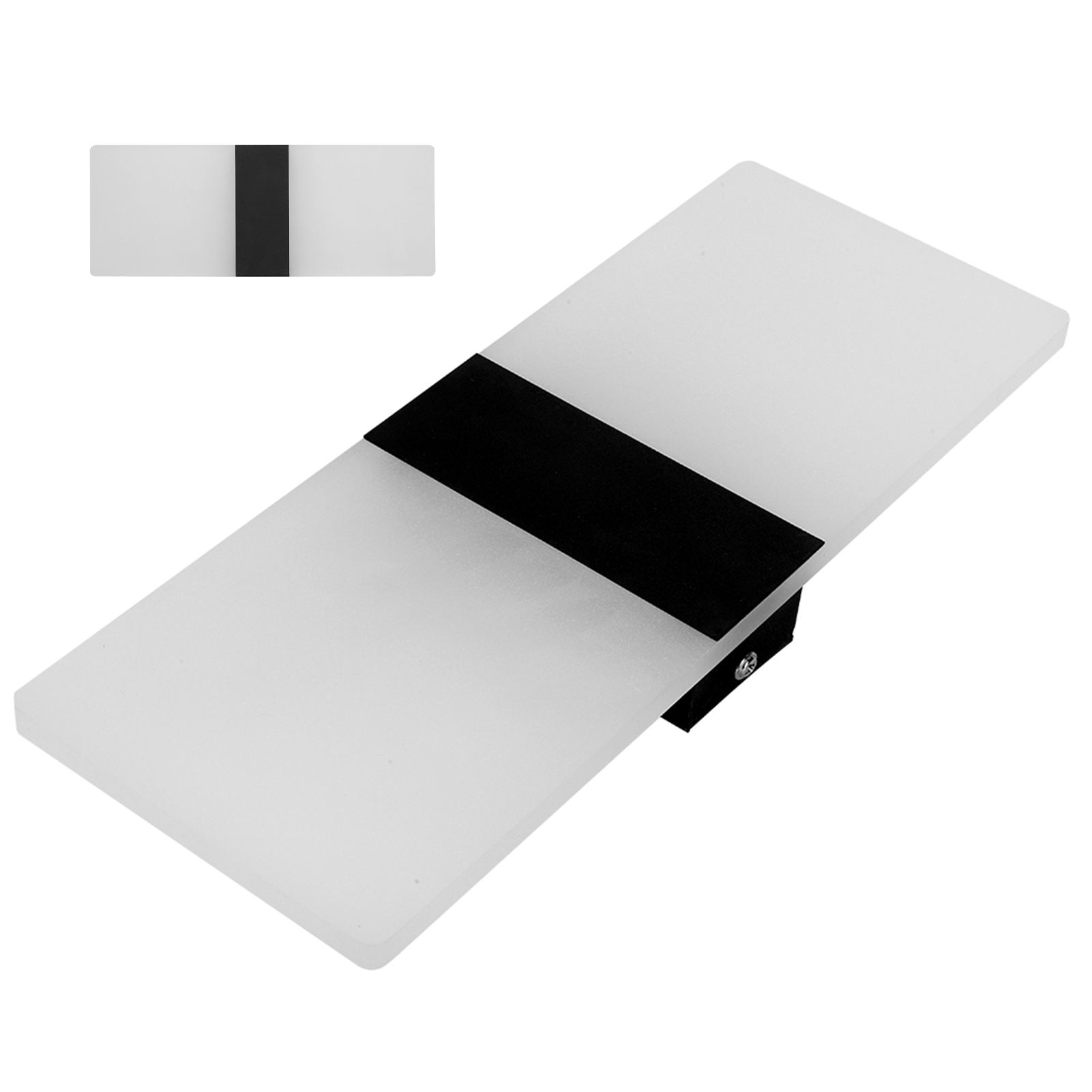 LED Acrylic Indoor Room Wall Mounted Sconce Light Bed Night Lamp (Warm Light & Black L) โ image 5