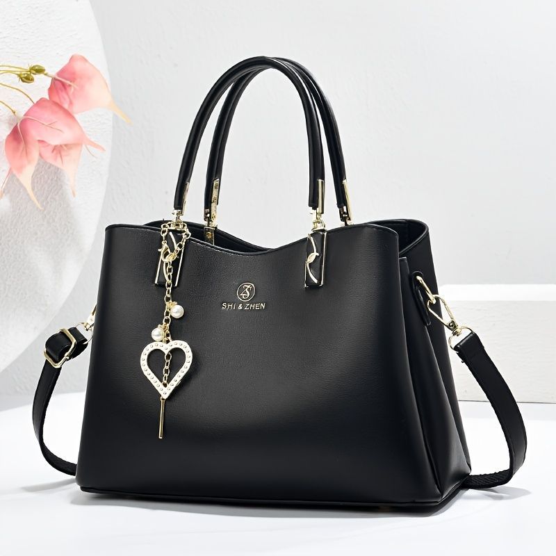 Single-Shoulder Handbag Cross-Body Handbag Pink Handbag Stylish Handbag Travel - Black - Size 27-13-19 โ image 4