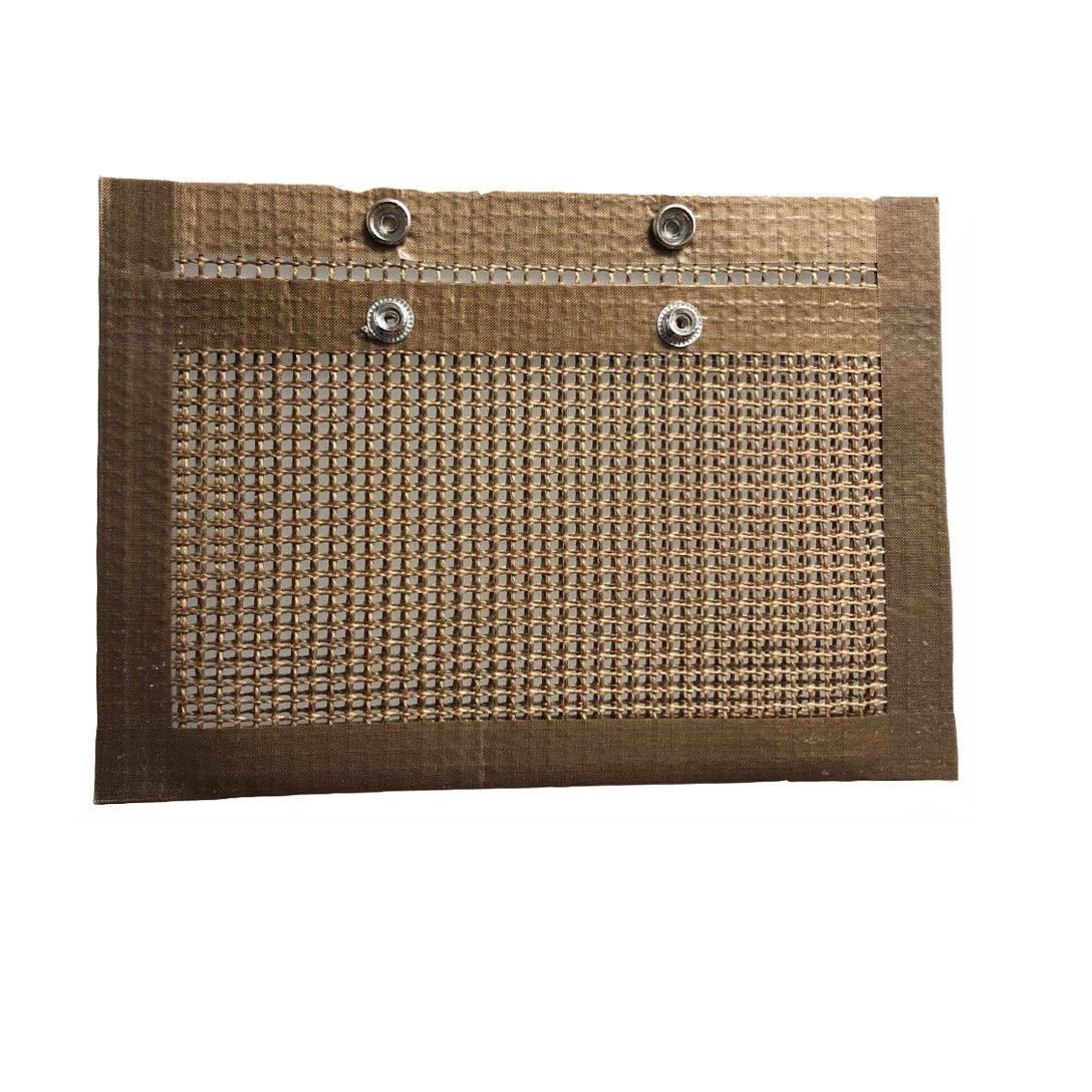 BBQ Mesh Grill Bag 27 × 22cm Non Stick Reusable Barbecue Grilling Basket Net - Copper