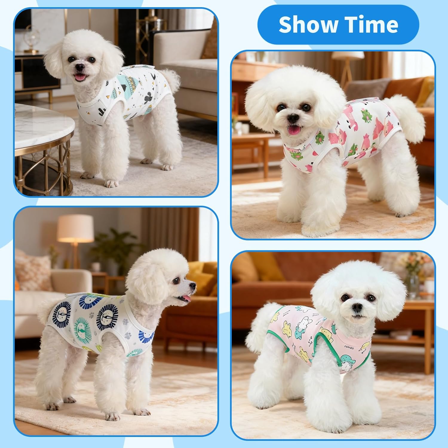 Recovery Suit for Dogs After Surgery, Breathable Dog Onesie Surgical Spay Suit for Female Dogs, Cute Dog Surgery Recovery Suit — image 5