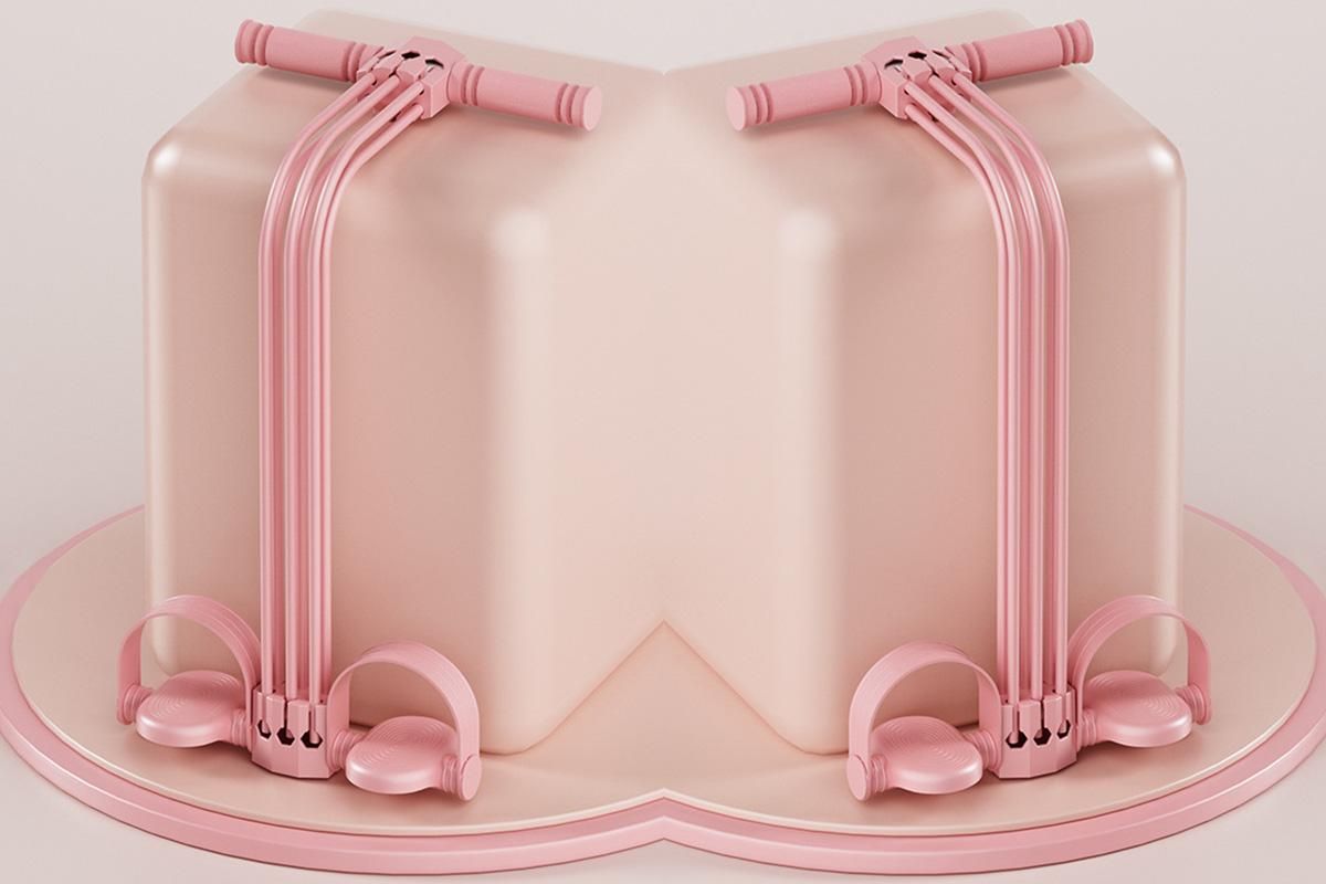 Pedal Resistance Band with Handles Adjustable Detachable Multifunction Pedal Resistance Band for Abs Arms Waist Legs Home Fitness - Pink โ image 3
