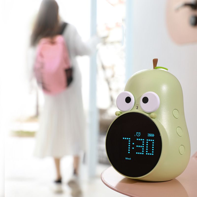 Alarm Clock for Kids: Cute Pear Design, Triple Alarms, 5 Ringtones- Premium Digital Wake Up Clock for Children's Bedrooms — image 2