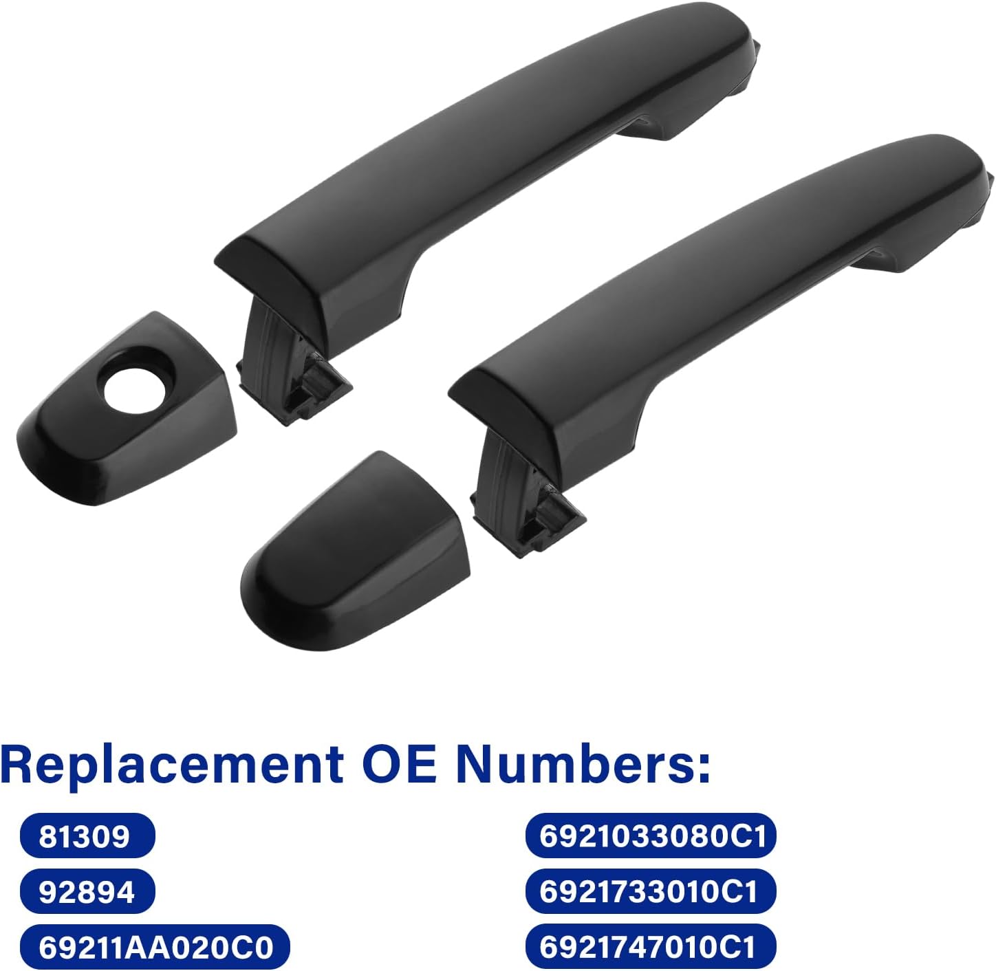 4Pcs Exterior Door Handles for Toyota Camry 2002-2006, Corolla Matrix 2003-2013, RAV4 2001-2012, Prius 04-09, Pontiac Vibe 2003-2010, Front & Rear Driver & — image 6