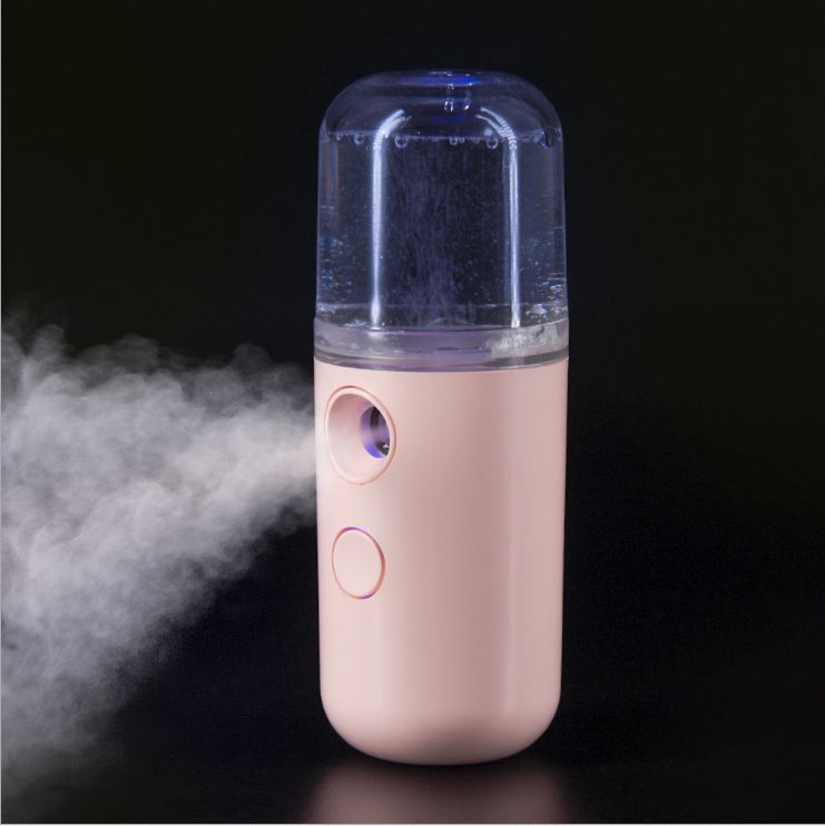 2 pcs Mini Facial Steamer, Handy Moisturizing Mist Sprayer, Atomization Skin Care Steamer, USB Rechargeable — image 2
