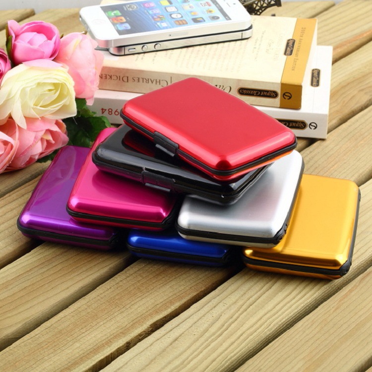 3-Pcs White Slim Aluminium Credit Card Holder RFID Blocking Wallet Hard Shell Case Business Card Organiser Lightweight Pocket Size for Everyday Use — image 4