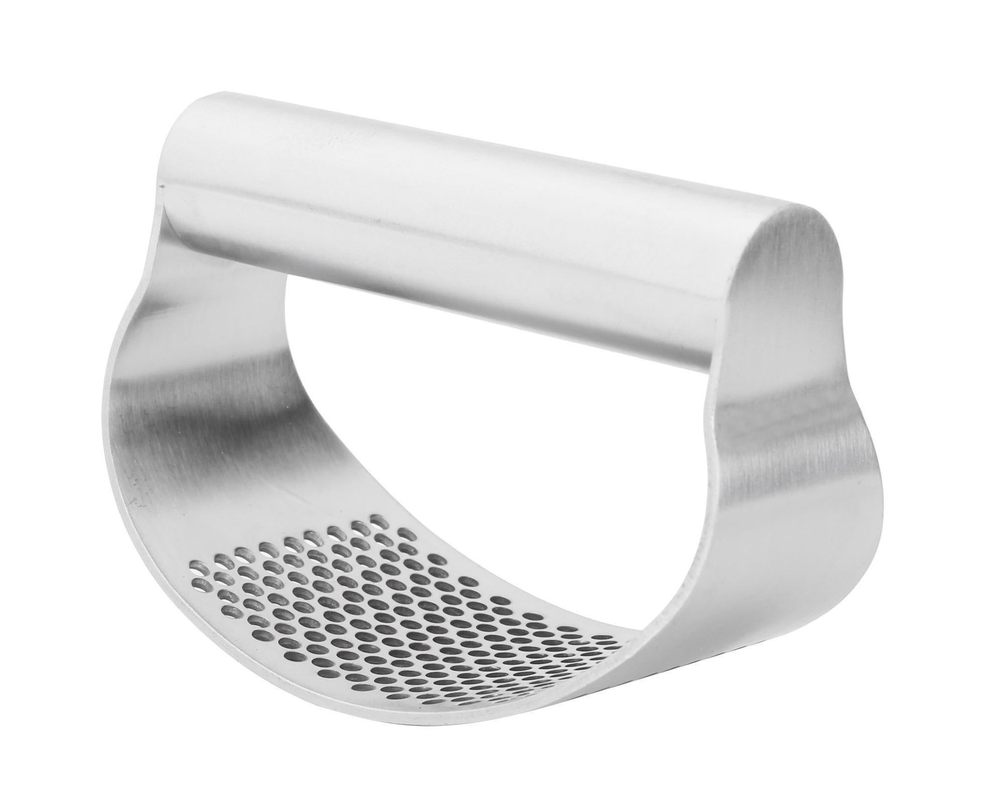Manual Garlic Press Masher Crusher Squeezer with Brush Peeler Kit Kitchen Gadget Set — image 2