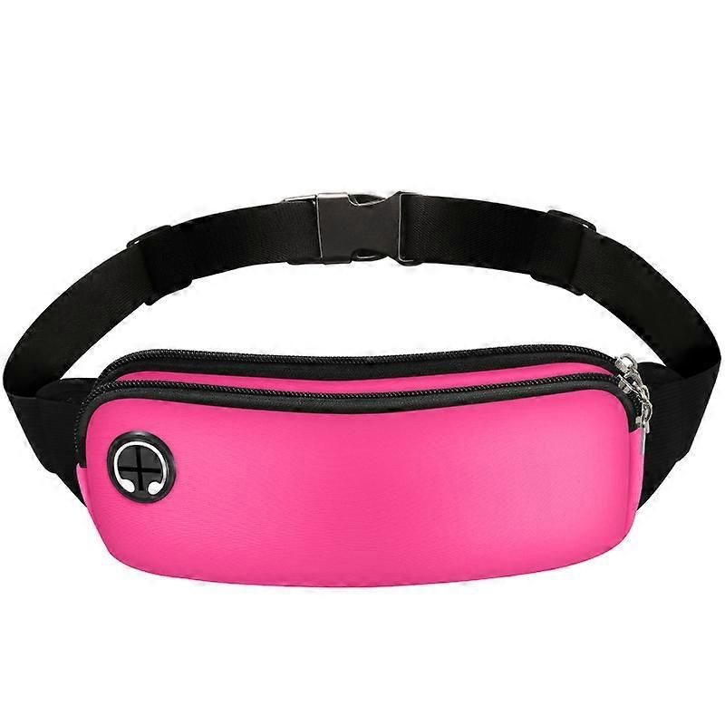 Sports Waist Bag Running Belt Bag Adjustable Phone Holder Fanny Pack for Men Women Gym Cycling Hiking - Pink