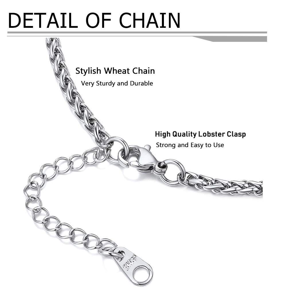 Baseball Necklaces For Men Teen Boys, Stainless Steel Softball Pendant Chain, Mens Sports Jewelry, 22"-24" Adjustable — image 4