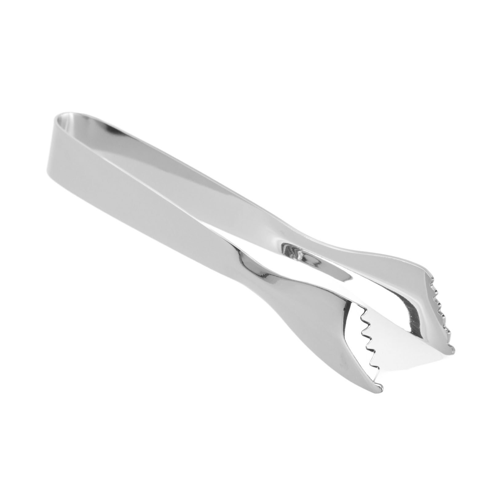 Ice Tongs Food Grade Thicken Stainless Steel Prevents Slipping Sugar Food Tweezers for Home Kitchen Bar Mirror — image 2