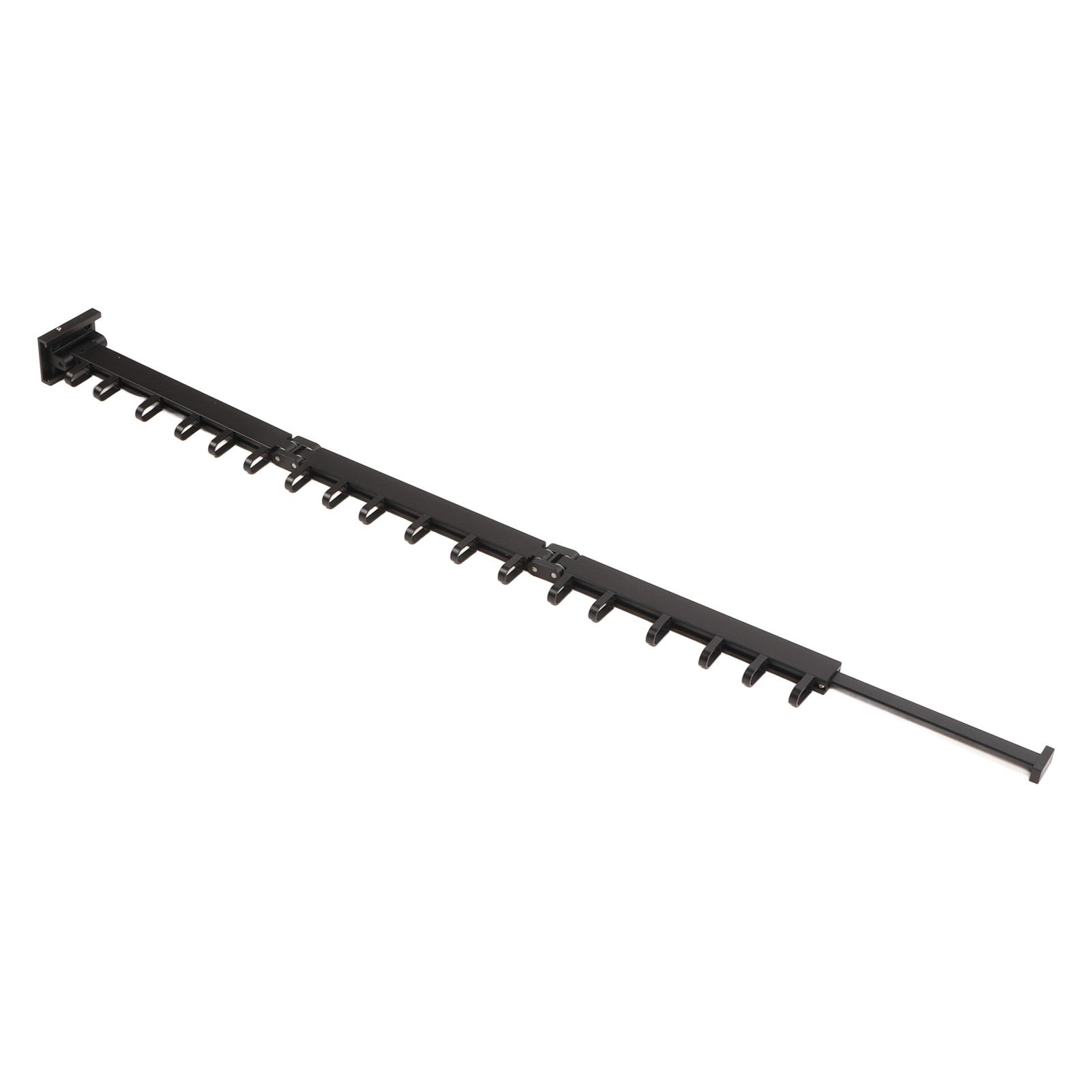 Clothes Hanger Rack Wall Mounted Hole Free Retractable Aluminum Laundry Drying Rack for Indoor Balcony 3 Fold — image 6