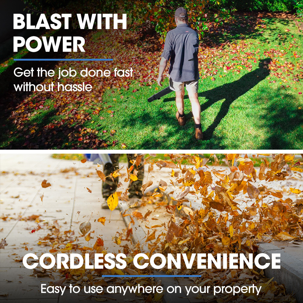 POWERBLADE 20V Leaf Blower & Line Trimmer / Edger Combo, Kit with 4.0Ah Battery & Fast Charger — image 5