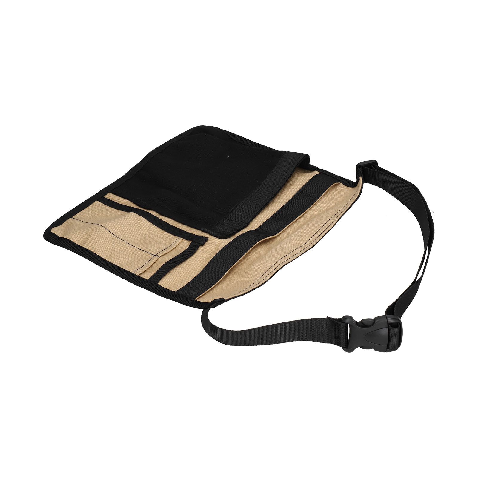 Tool Waist Bag Lightweight Multi Pocket Oxford Cloth Waist Tool Pouch for Garden Climbing Outdoor(Black Khaki ) โ image 5