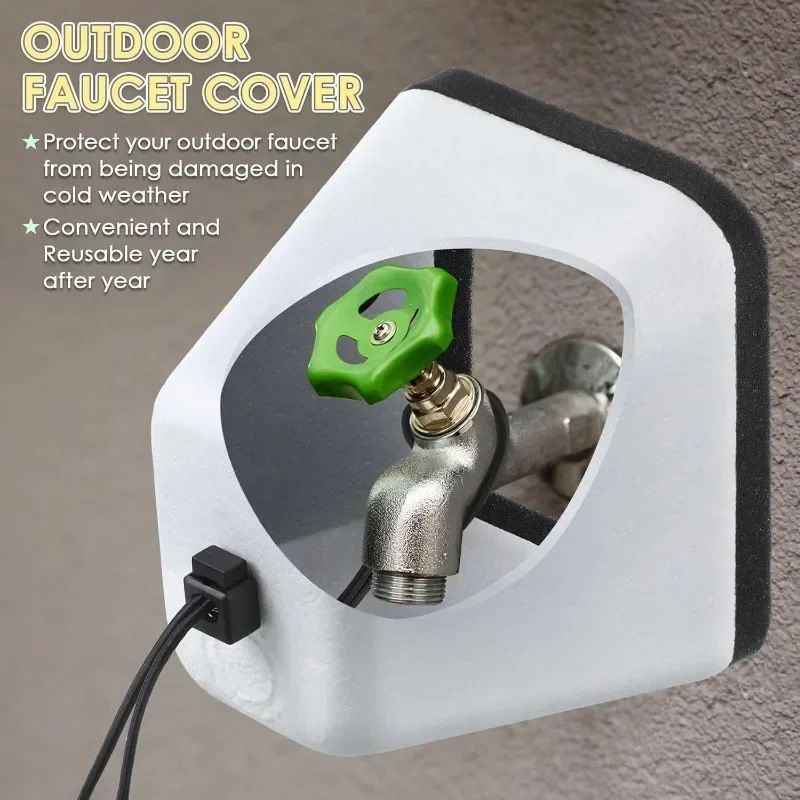 Outdoor Foam Faucet Guards Antifreeze Protective Covers Universal Cold Weather Insulation Sponge Easy to Install Valve Sprinkle Winter โ image 2