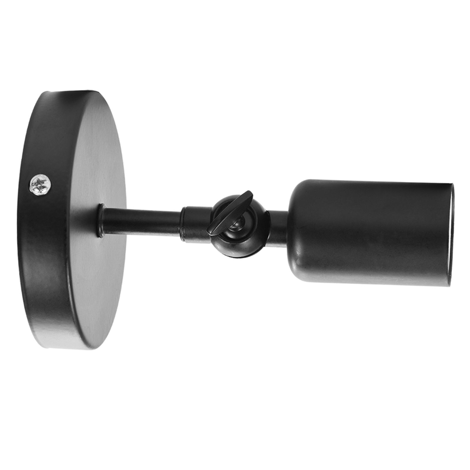 Retro Style Wall Sconce Bar Coffee Shop Corridor Lamp Holder with E27 Light Socket(Black) — image 2