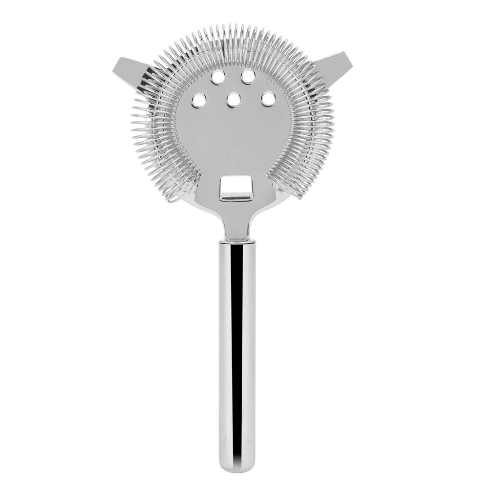 Stainless Steel Cocktail Filter, Mixed Drink Filter, Clubs, Parties (Large size-silver)