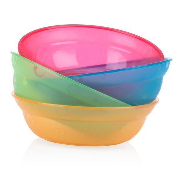 Nuby Value Feeding Bowls Multicolor (Pack of 4) - 6 Months + — image 2