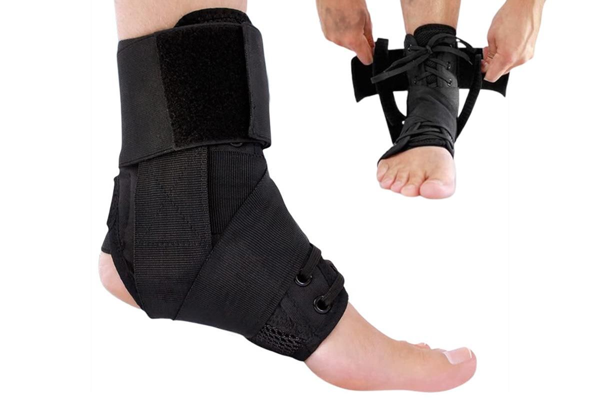 Adjustable Lace Up Ankle Brace Support for Sports Running Basketball - L โ image 6