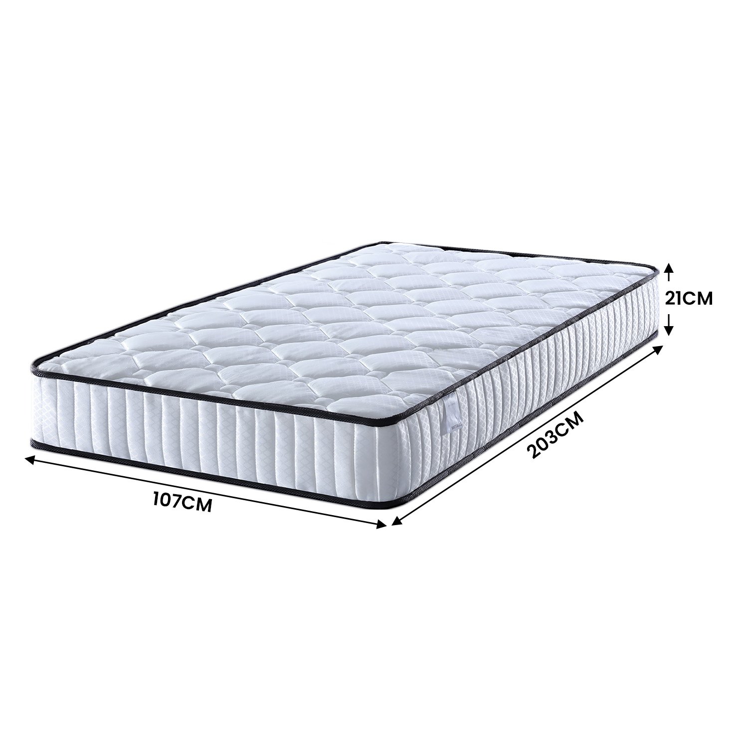 Laura Hill King Single Size Mattress Pocket Spring High Density Foam For Bed — image 2