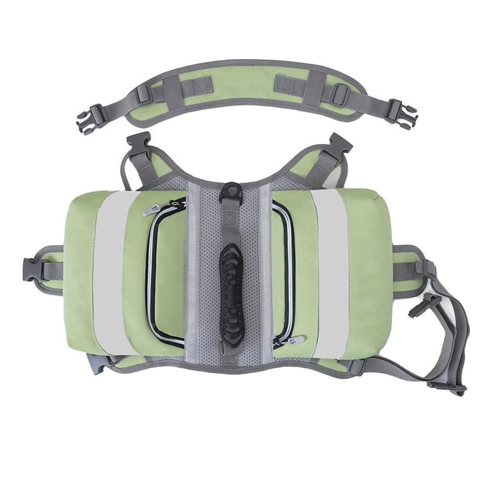 Travel Outdoors Pet Dog Backpack Adjustable Camping Hiking Dog Backpack Green — image 2