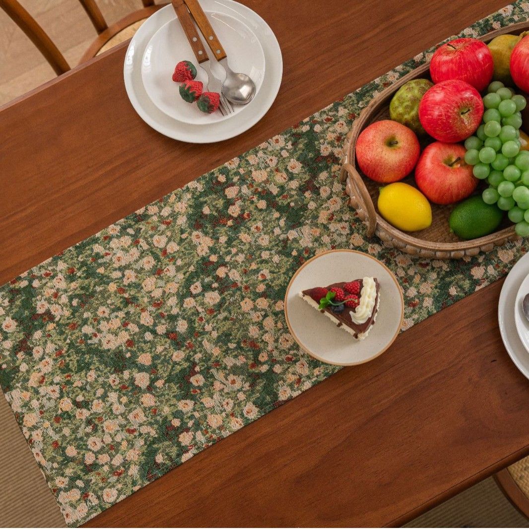 Vintage Luxury Tassel Table Runner - Elegant Dining Table Decor, Perfect for Kitchen & Holiday Celebrations, Retro Tassel Tablecloth Style (33-180cm) โ image 3