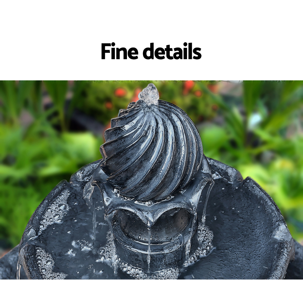 Gardeon Solar Water Feature 3-Tier Fountain with Pump Kit Bird Bath 93CM Black โ image 6