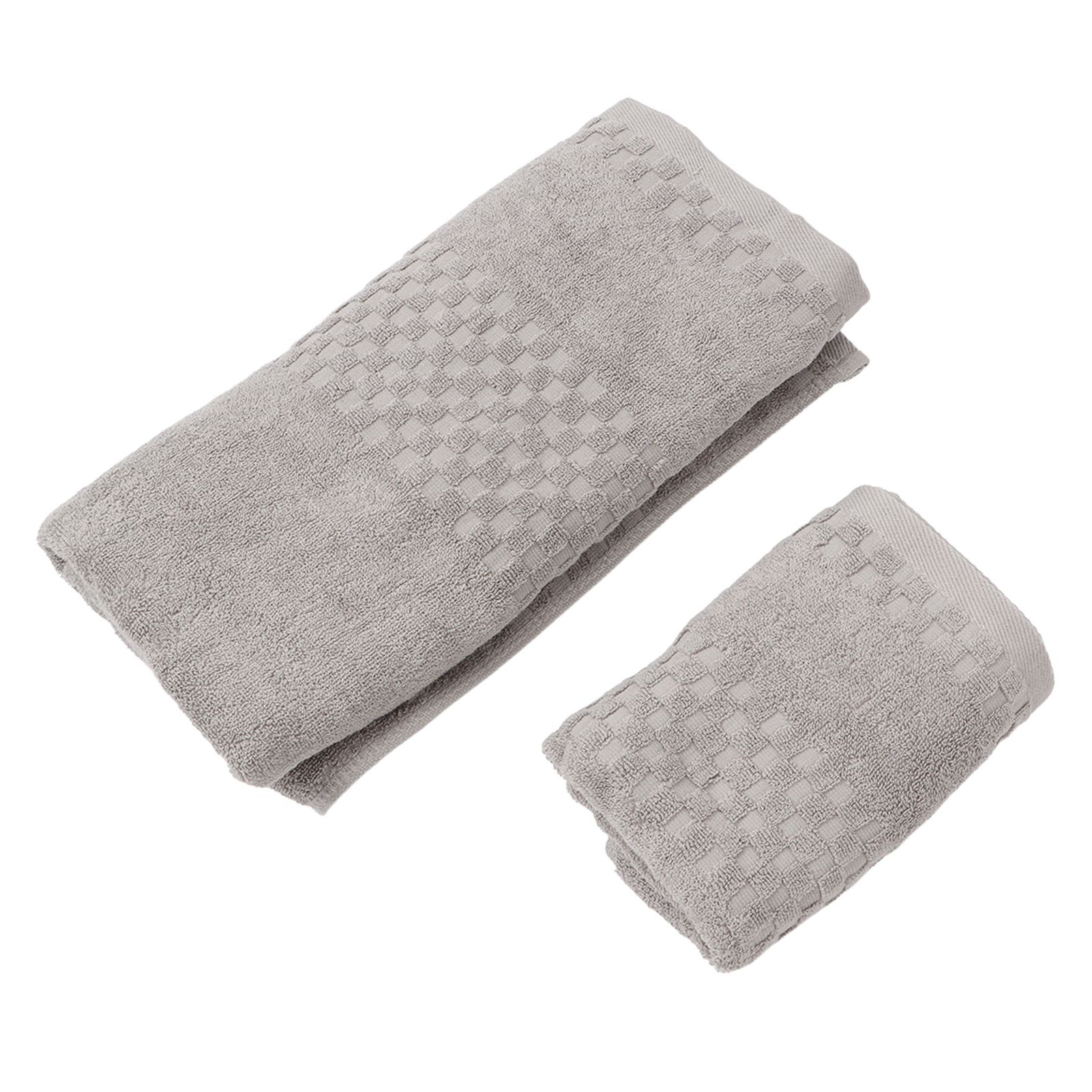 1 Bath Towel 1 Hand Towel Pure Quick Drying Absorbent Cotton Bath Towel Set for Adults 70x140cm โ image 2