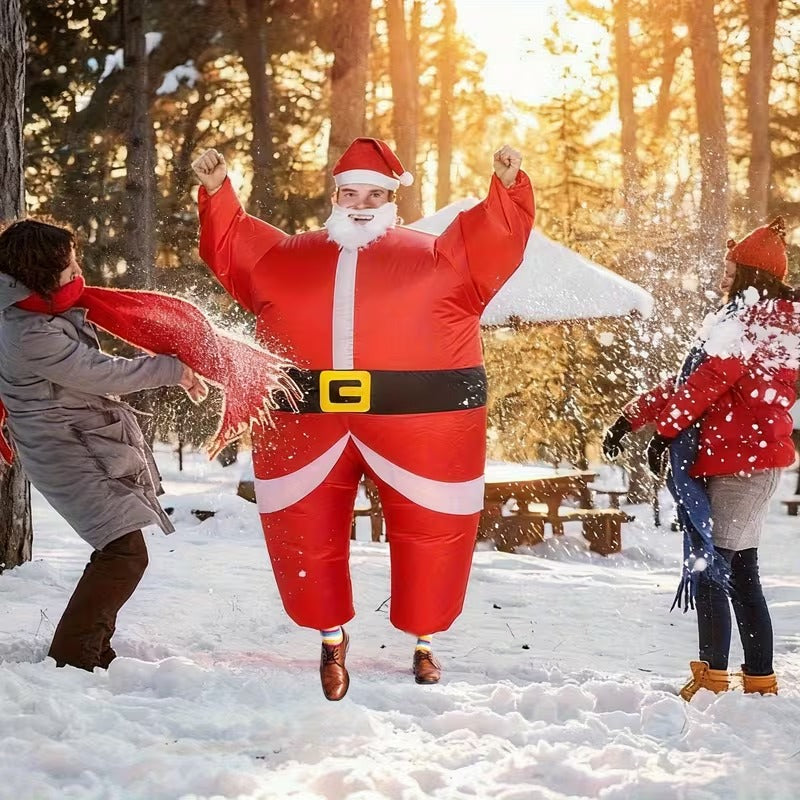 Santa Costume Self-Expanding Christmas Suit — image 2