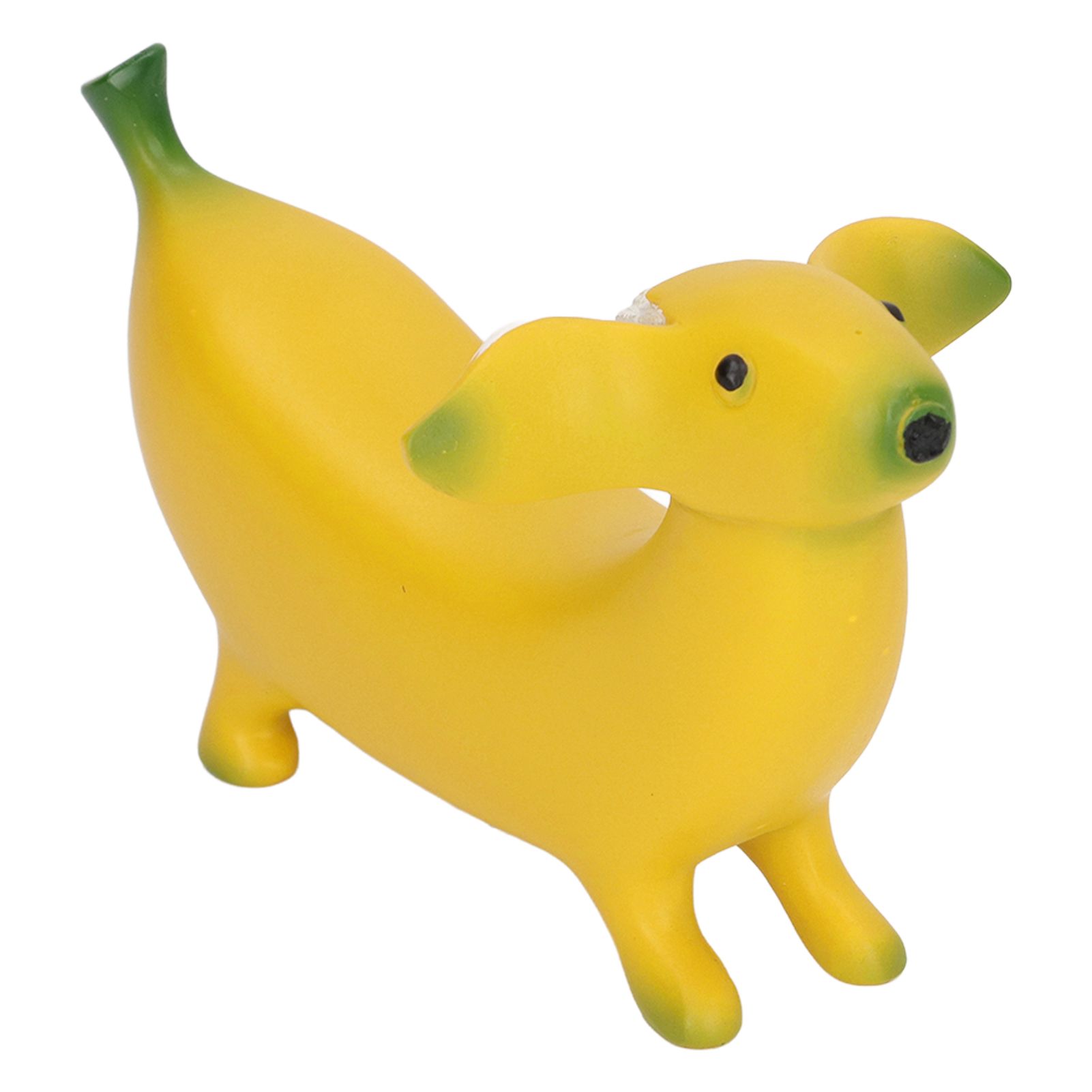 Banana Dog Sculpture Resin Funny Lovely Lightweight Banana Dog Art Decoration for Home Desktop M 13x8cm/5.1x3.1in โ image 3