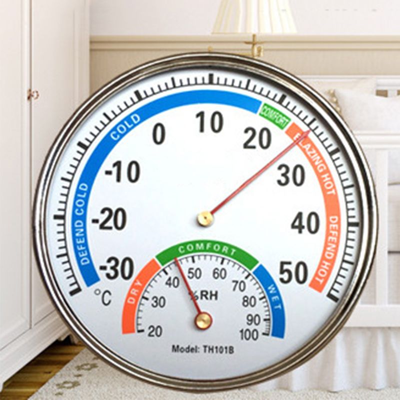 Thermometer Hygrometer Pointer Type Full Metal Multifunction Indoor Thermometer for Baby's Room Hospital Pharmacy โ image 6