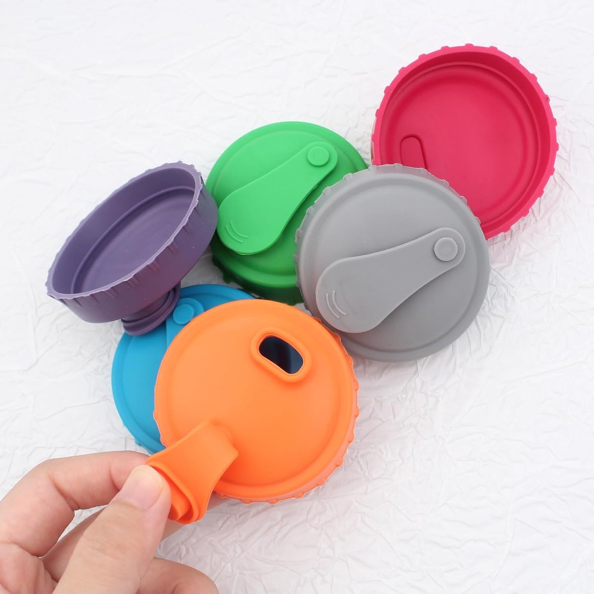 Can Cover - 6 Pieces - Silicone Soda Cans - Can Closer - Silicone Can Lids - Drink Protector - Dust and Spill Anti - Insect Anti - Easy to Clean — image 3